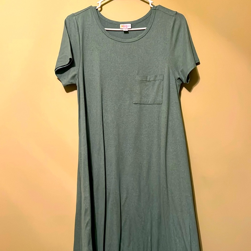 Short Sleeve Teal Dress
